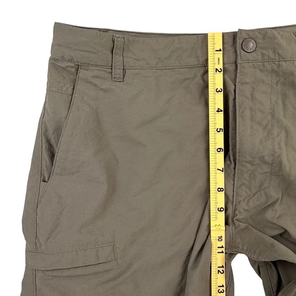 The North Face Cargo Shorts Men 38 Brown Nylon Hiking Outdoor Trail Pockets 9.5